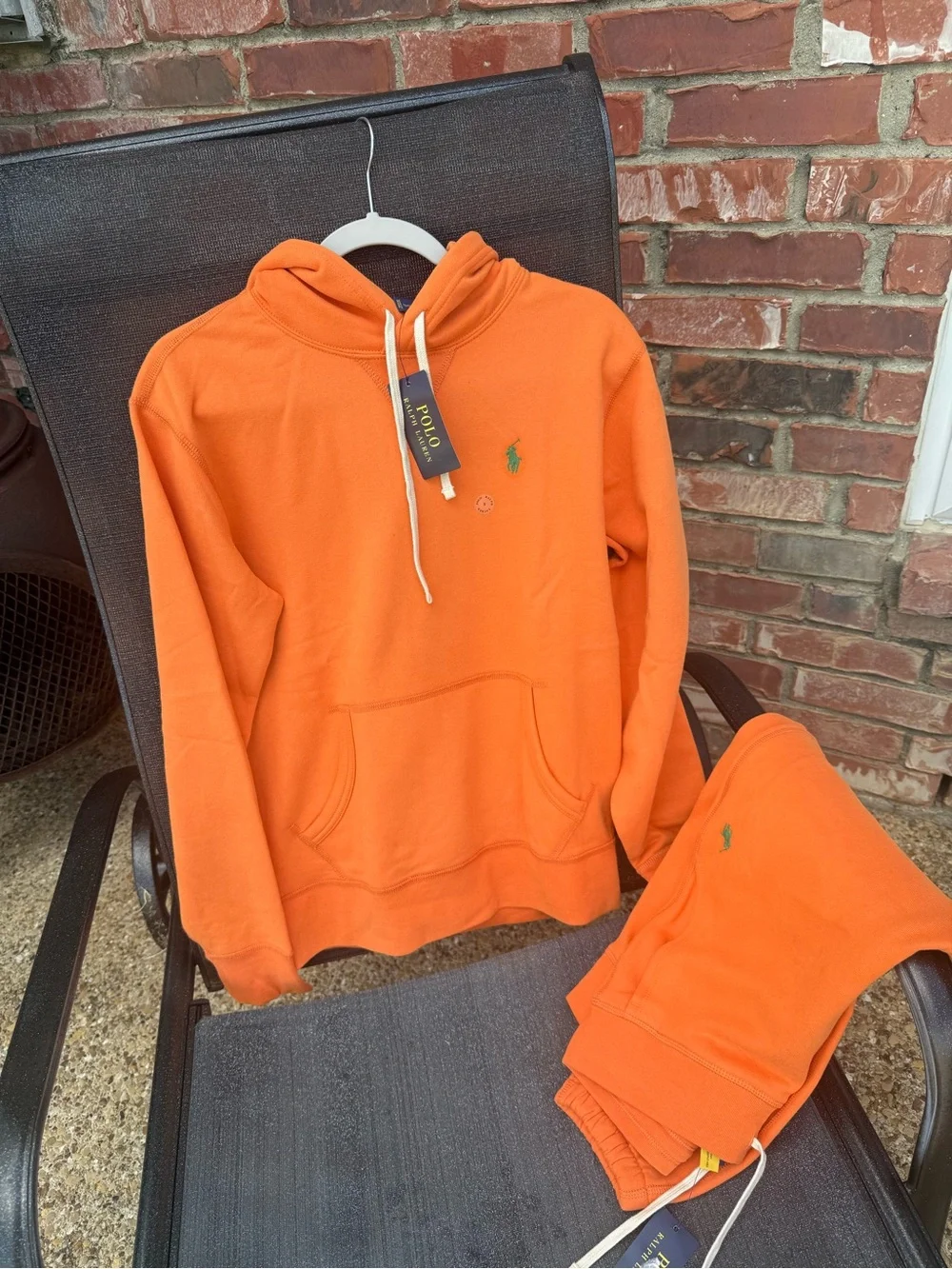 Polo by Ralph Lauren Orange Hooded Performance Jacket